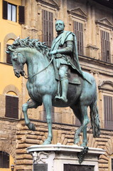 Fototapeta premium Equestrian statue of Cosimo I in Florence