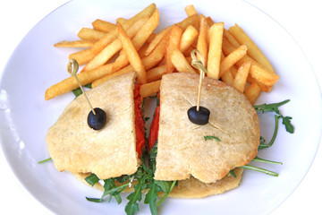 Salmon sandwich