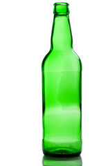 green and glass bottle