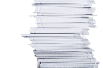 stack of white paper