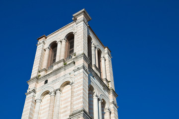 Fototapeta na wymiar Bazylika St George Belltower. Ferrara. Emilia-Romania. Włochy.