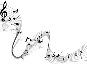 Obraz premium notes staff