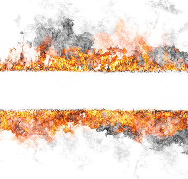 Fire stripe, isolated on white background