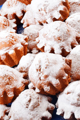 cakes with sugar powder