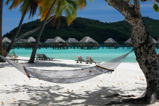Hammock on Bora Bora beach