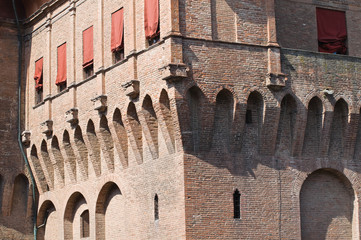Estense Castle. Ferrara. Emilia-Romagna. Italy.