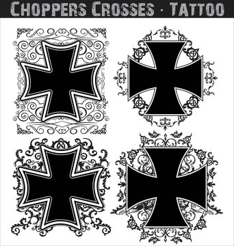 Choppers crosses tattoo