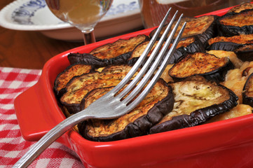 Aubergines façon gratin