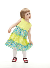 Adorable little girl dancing