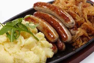 sausage with cabbage