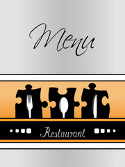 Vector restaurant menu design - template brochure