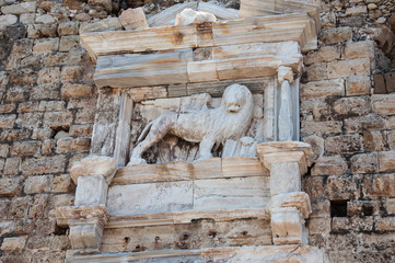Chania wall with Lion