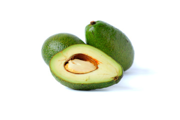 avocadoe isolated on white background