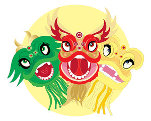 dragon heads