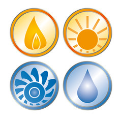 Heizung Sanitär Wasser Solar Klima Logo mit QXP9 Datei