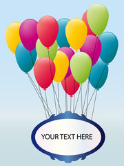 Fototapeta premium ballons cadre