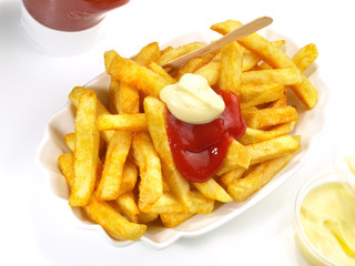Pommes Frites - Rot / Weiss