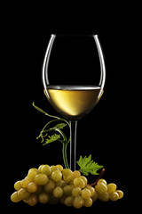 calice di vino bianco