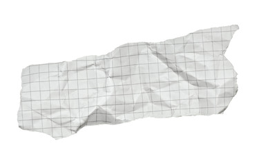 white crumpled note paper