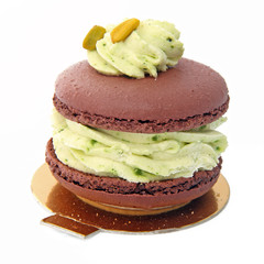 Macaron chocolat pistache