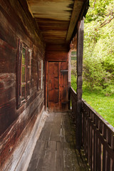 Fototapeta na wymiar old wooden veranda