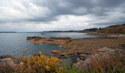 Pink granite near Perros Guirec, France