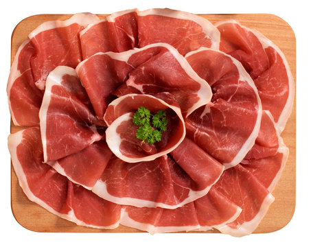 Prosciutto crudo , salume Italiano