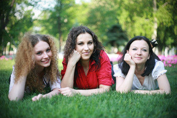 fresh on the grass in the summer