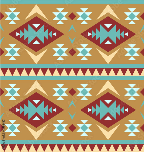 Seamless pattern in navajo style #4