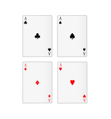 illustration of four aces