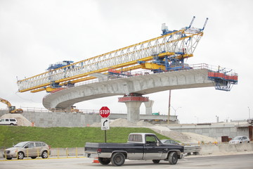 Fototapeta na wymiar Bridge construction