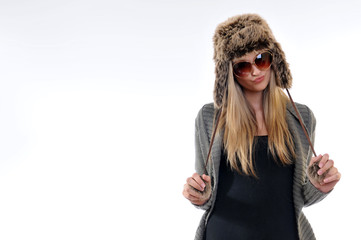 Frau mit Sonnenbrille