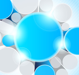 Background with 3d circles