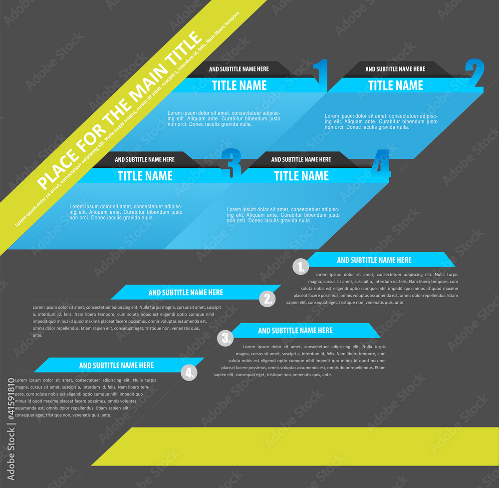 Poster vector abstract background concept for brochure