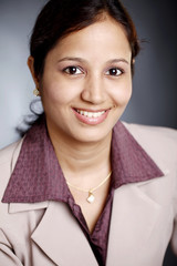 Portrait of smiling young business woman