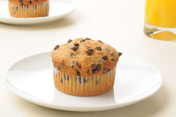 Banana nut chocolate chip muffin