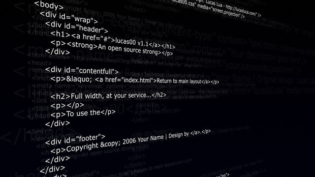 Html Code Background, Concept Web - HD1080
