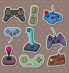 cartoon game joystick stickers