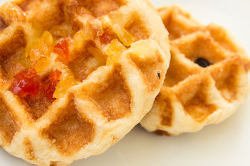 waffles on dish