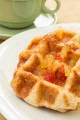 waffles on dish