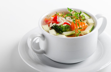 Bowl of vegetable Soup
