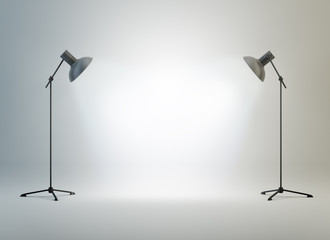 photography studio with a light set-up