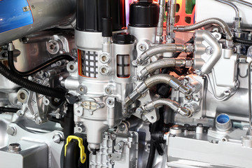 truck engine detail