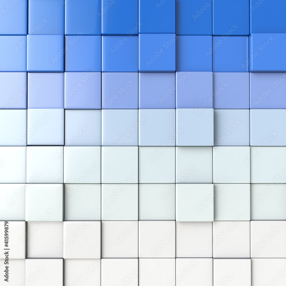 Poster 3d cube abstraction background