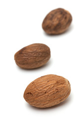 nutmeg isolated on white background