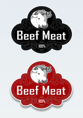 Beef Meat Seal / Sticker