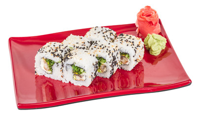 Japanese traditional Cuisine - Maki Roll with Nori , Cream Chees