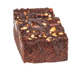 cake truffle with black chocolate sauce