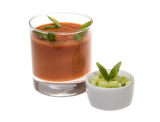 Gaspacho - Ice-cold and spicy vegetable soup of Andalusia, Spain
