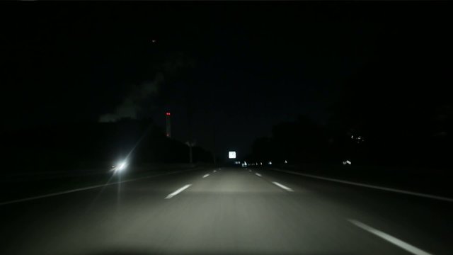 Fahrt bei Nacht